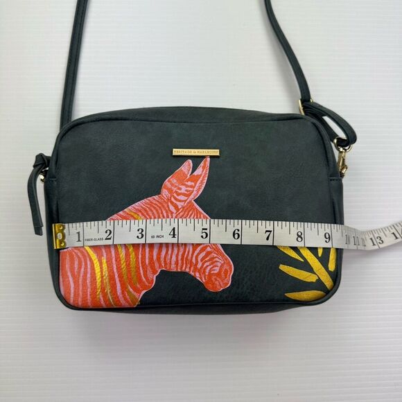 House of Disaster Heritage & Harlequin Zebra Clutch/Crossbody Bag - Picture 11 of 16